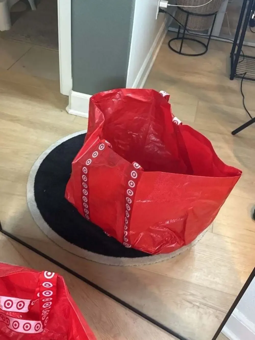 Target Extra Large Recycled Reusable Red Grocery Shopping Tote Bag